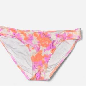 No Boundaries Pink and Orange Tie-Dye Bikini Bottom